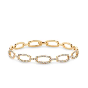 2ct TW Diamond Bracelet in 9ct Yellow Gold