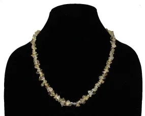 92.5 Sterling Silver Precious citrine gemstone necklace