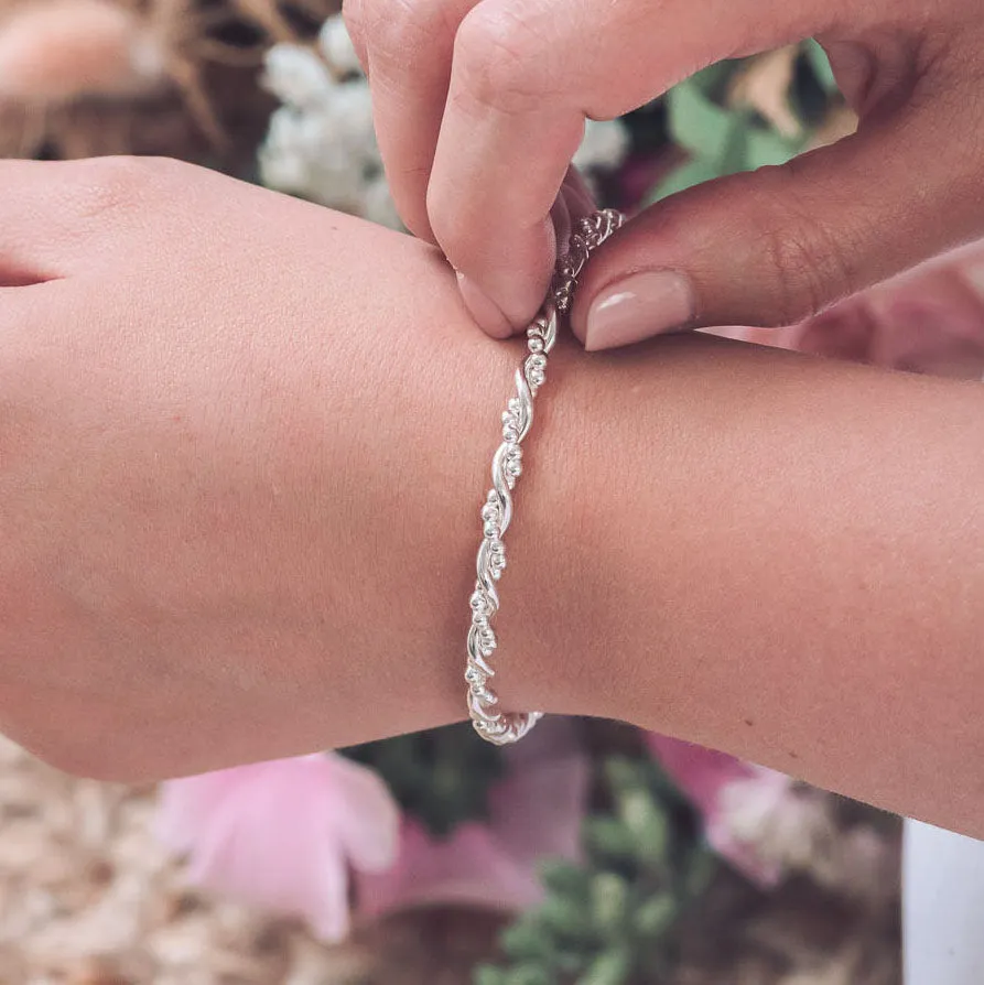 Bramble Silver Bangle