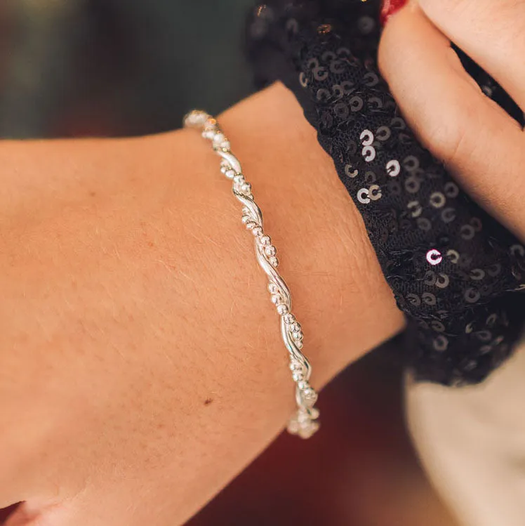 Bramble Silver Bangle