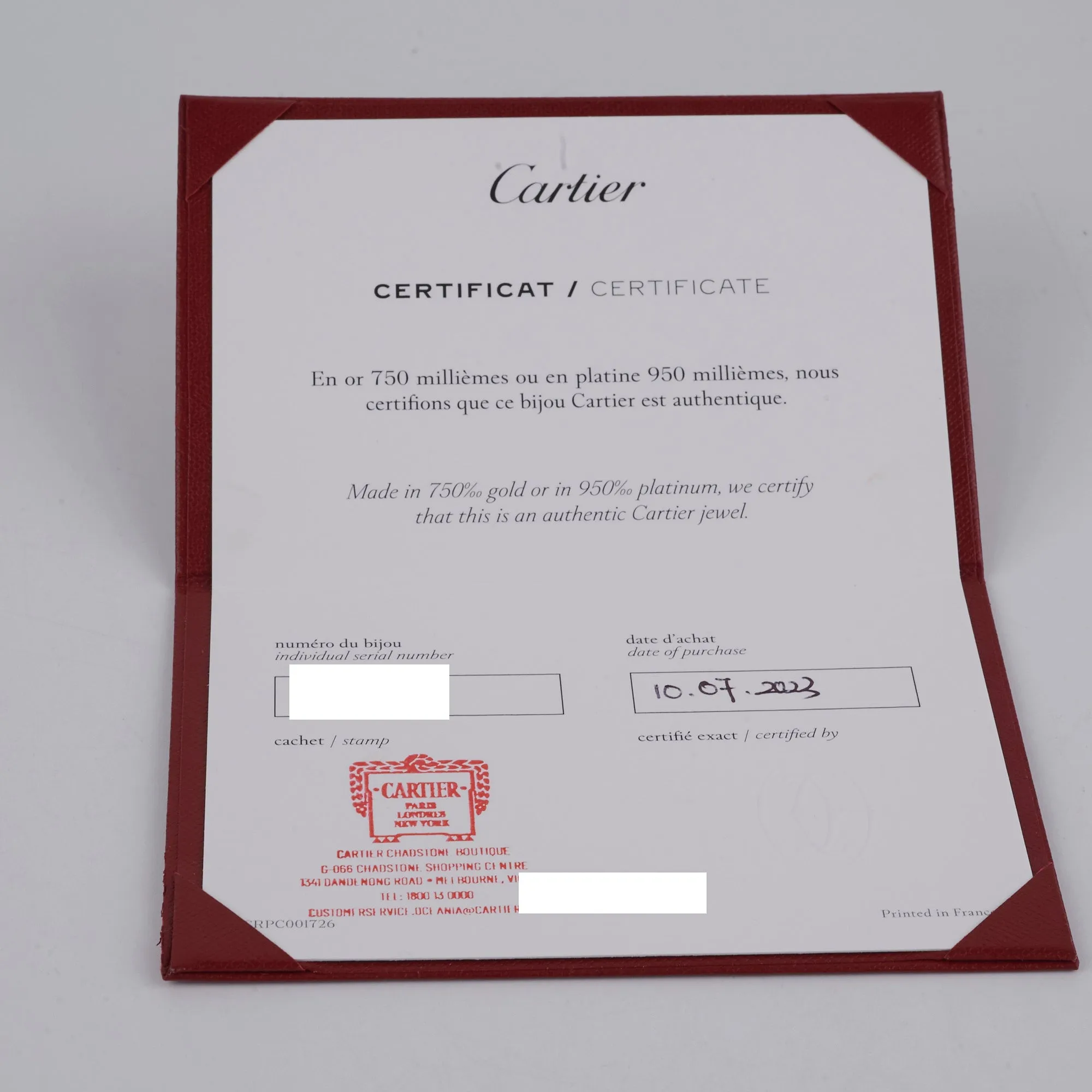 Cartier Love Bracelet Size 17 2023