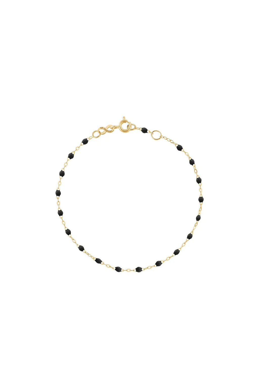 Classic Gigi Yellow Gold 6'7" Bracelet -Black