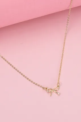 Dainty Bow Necklace