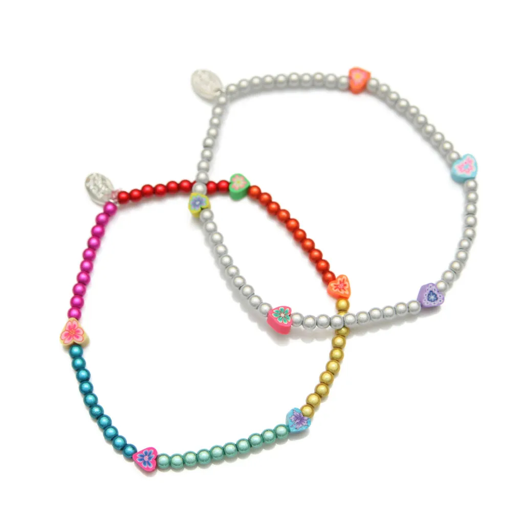 Floral Heart Anklet