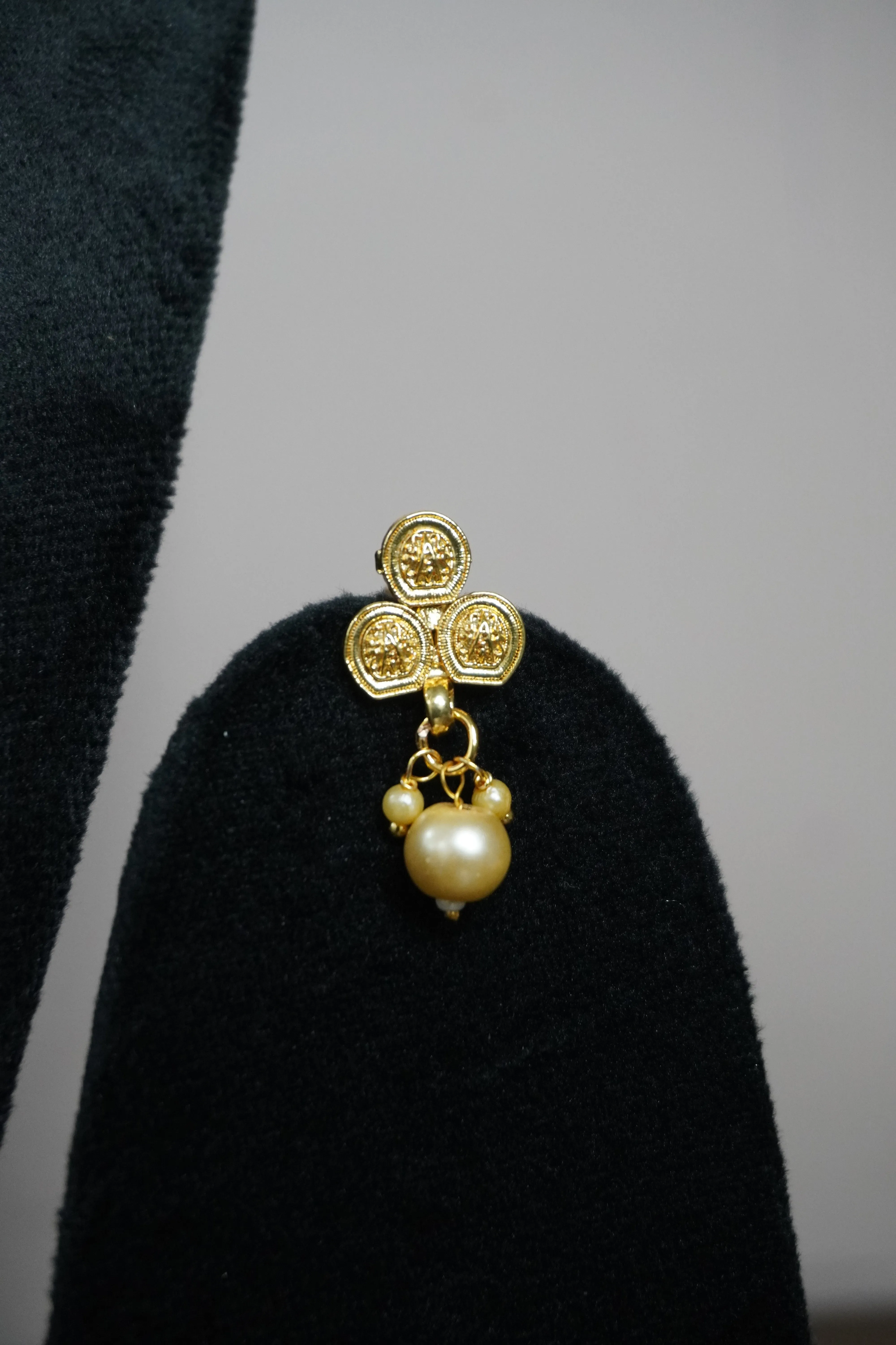 Gold Plated Necklace with Earring