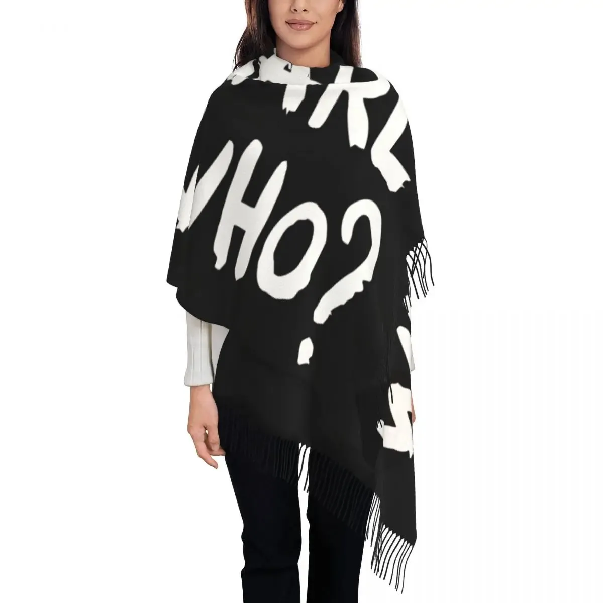Karl Who? Slogan Scarf – Unisex Winter Scarf