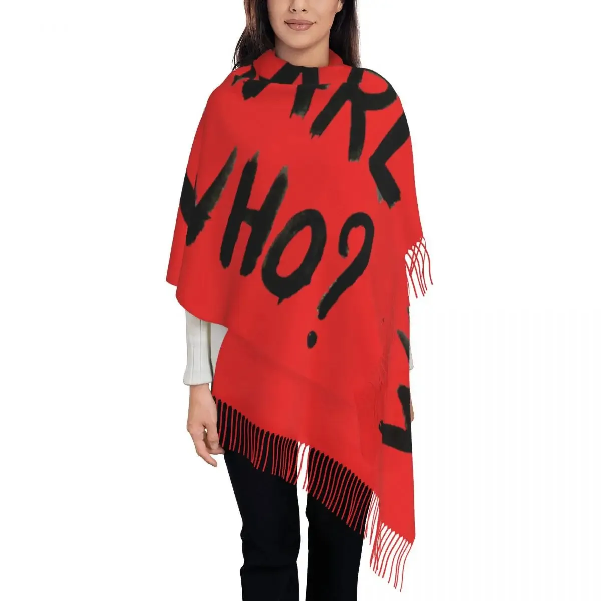 Karl Who? Slogan Scarf – Unisex Winter Scarf