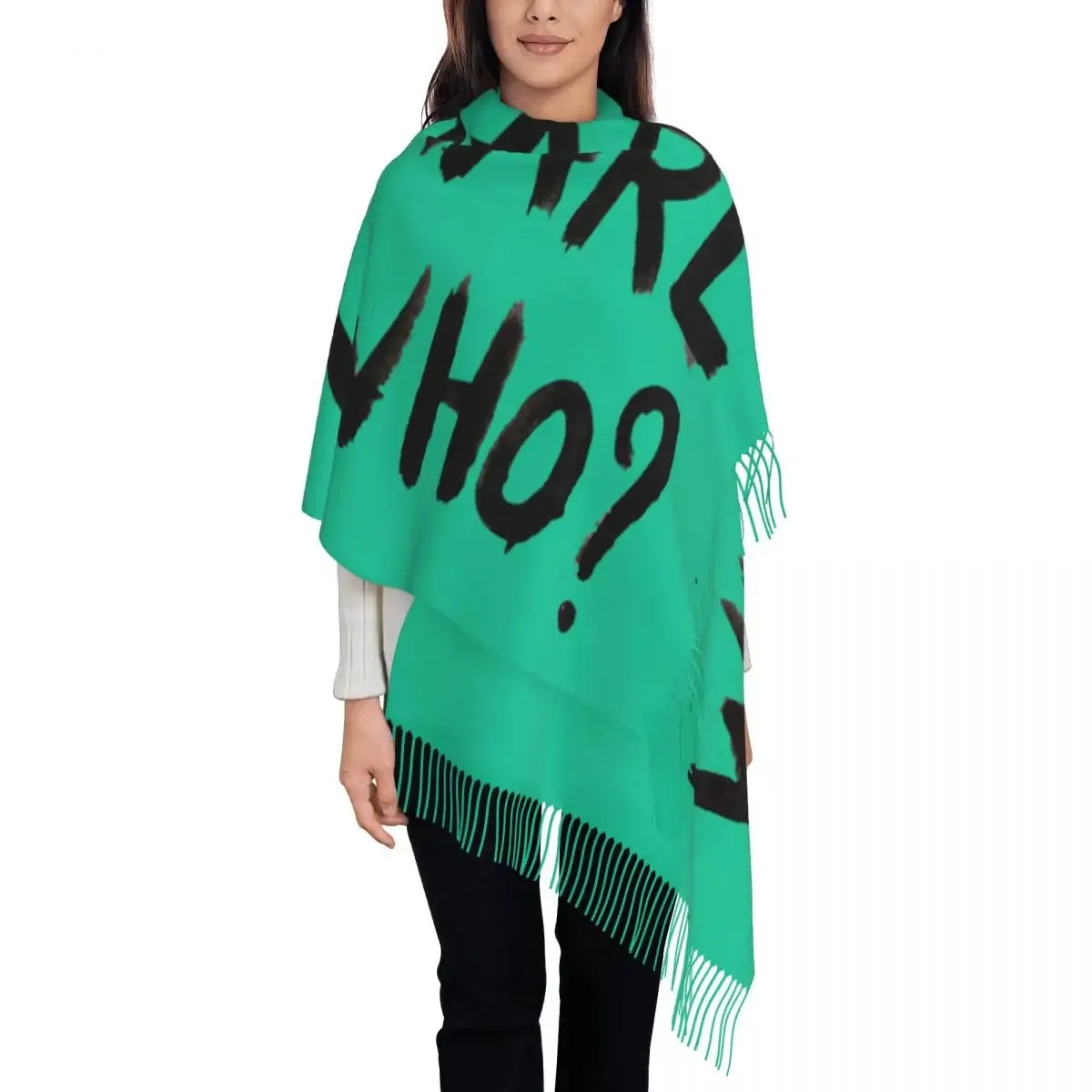 Karl Who? Slogan Scarf – Unisex Winter Scarf