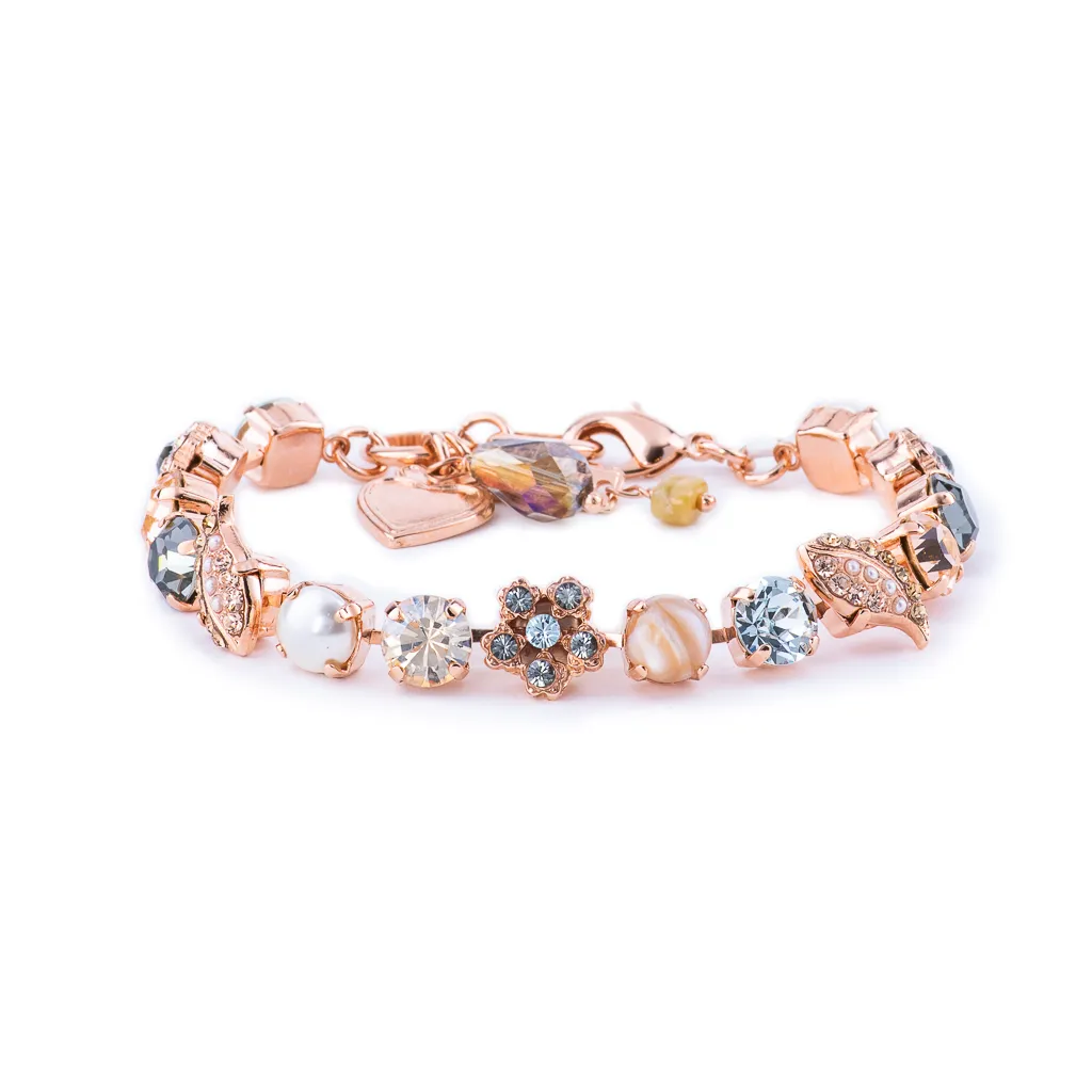 Medium Double Leaf Bracelet in "Earl Grey" *Preorder*