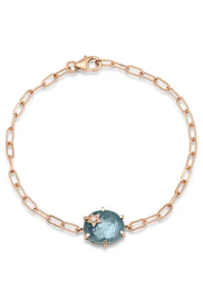 Mini Galaxy Blue Topaz Bracelet
