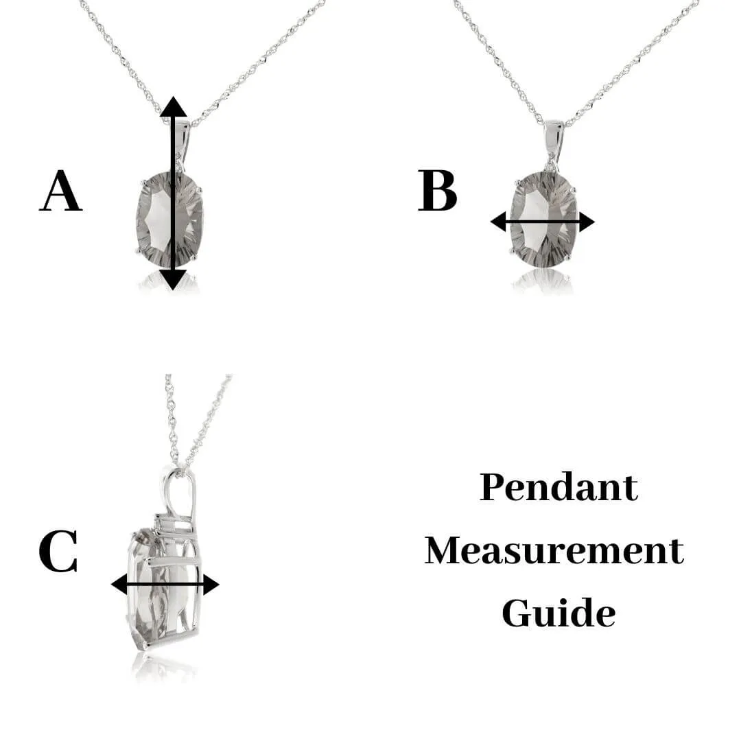 Mixed Gemstone & Diamond Circle Free Moving Pendant