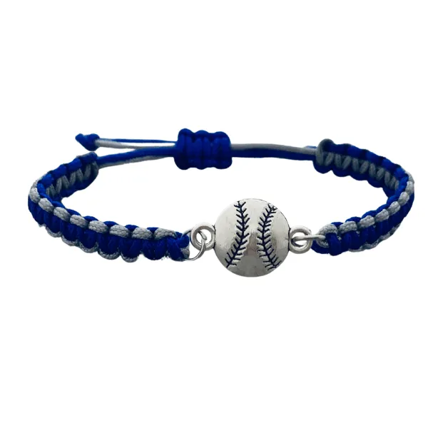Multi Colored Baseball Rope Bracelet - Pick Colors