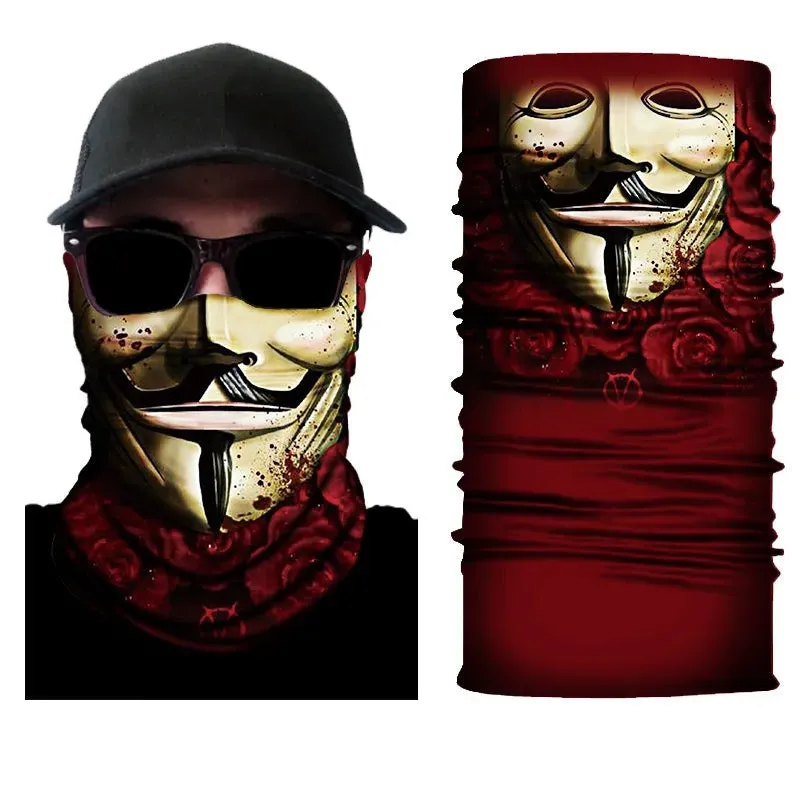 New Fashion Dragon Bicycle Motorcycle Bandana Scarf Tube Scarf Gift for Baby Multifunctional Seamless Tubular Scarf 1