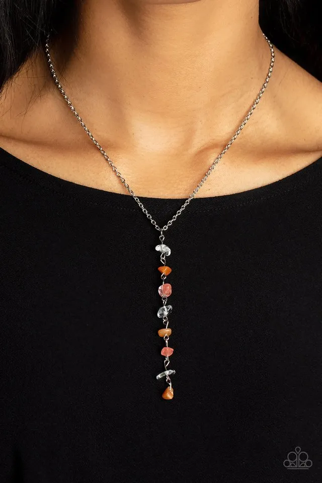 Paparazzi Necklace ~ Tranquil Tidings - Orange