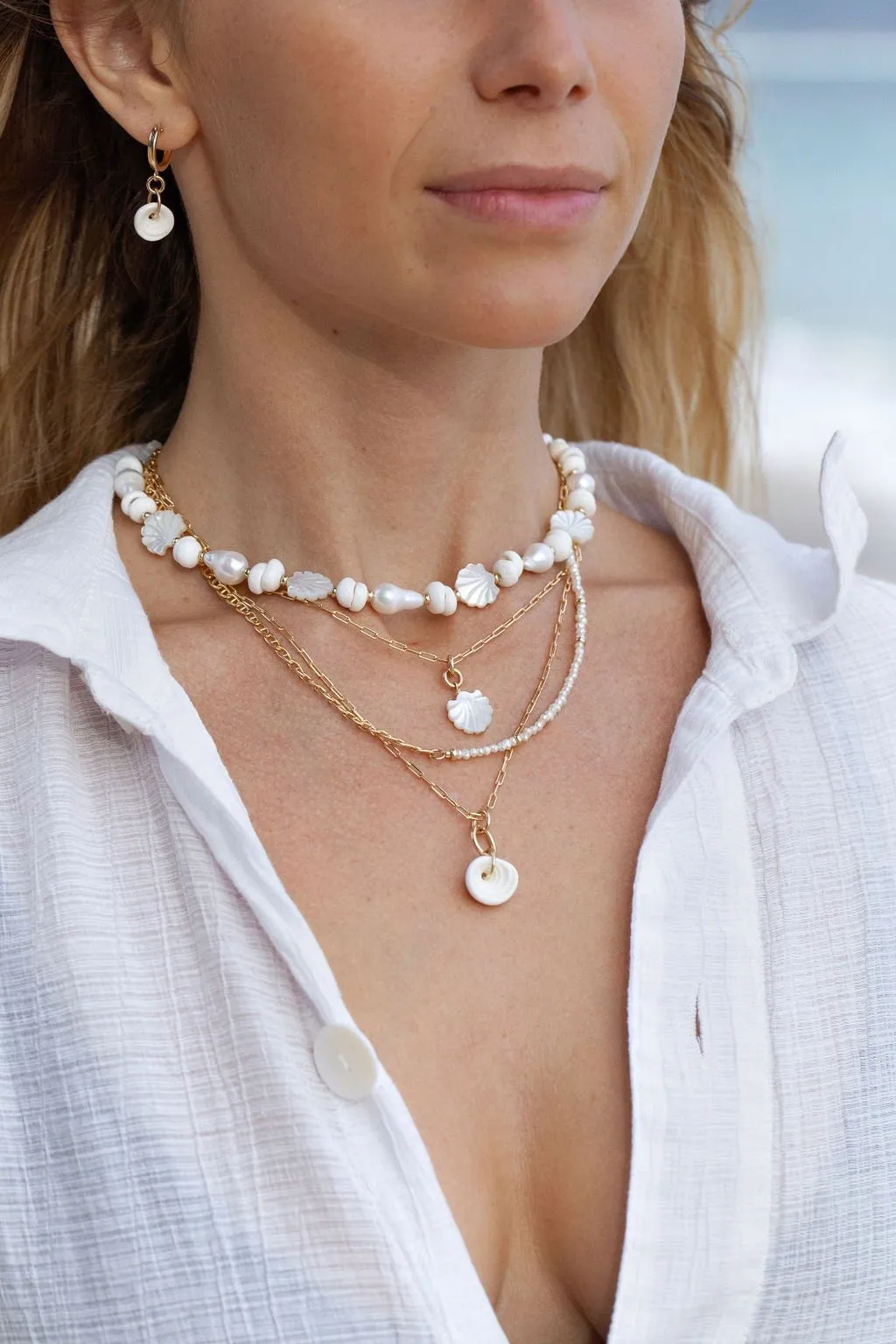 Puka Shell Chain Necklace - Kahale