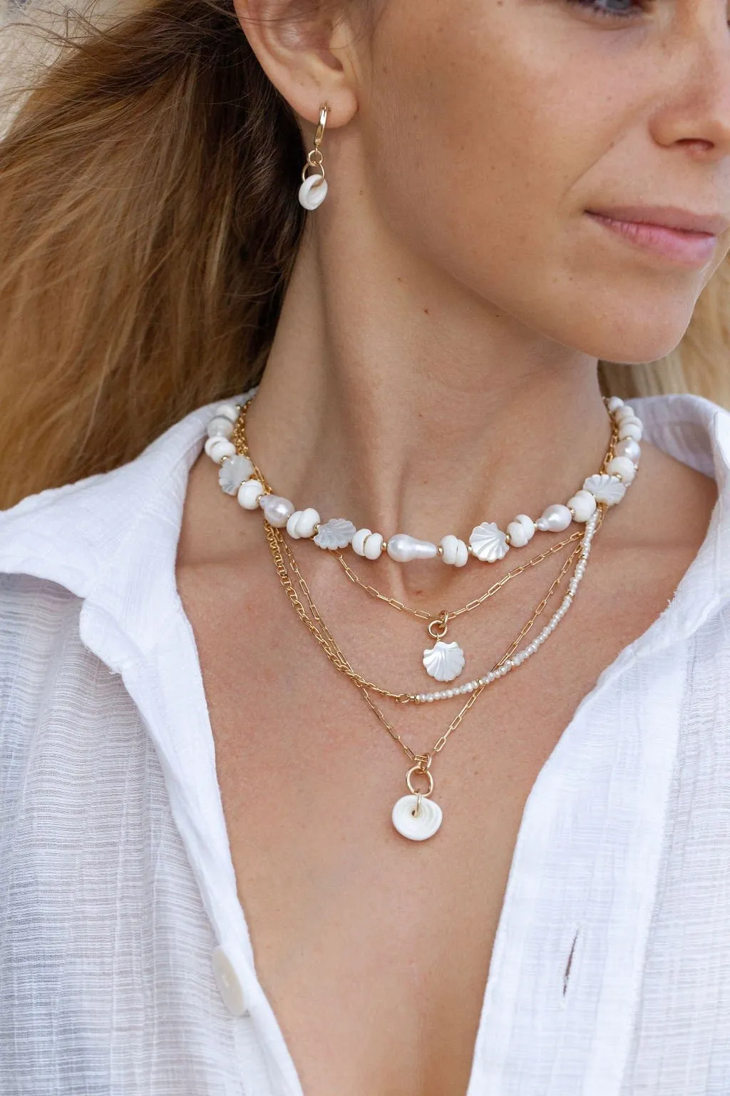 Puka Shell Chain Necklace - Kahale