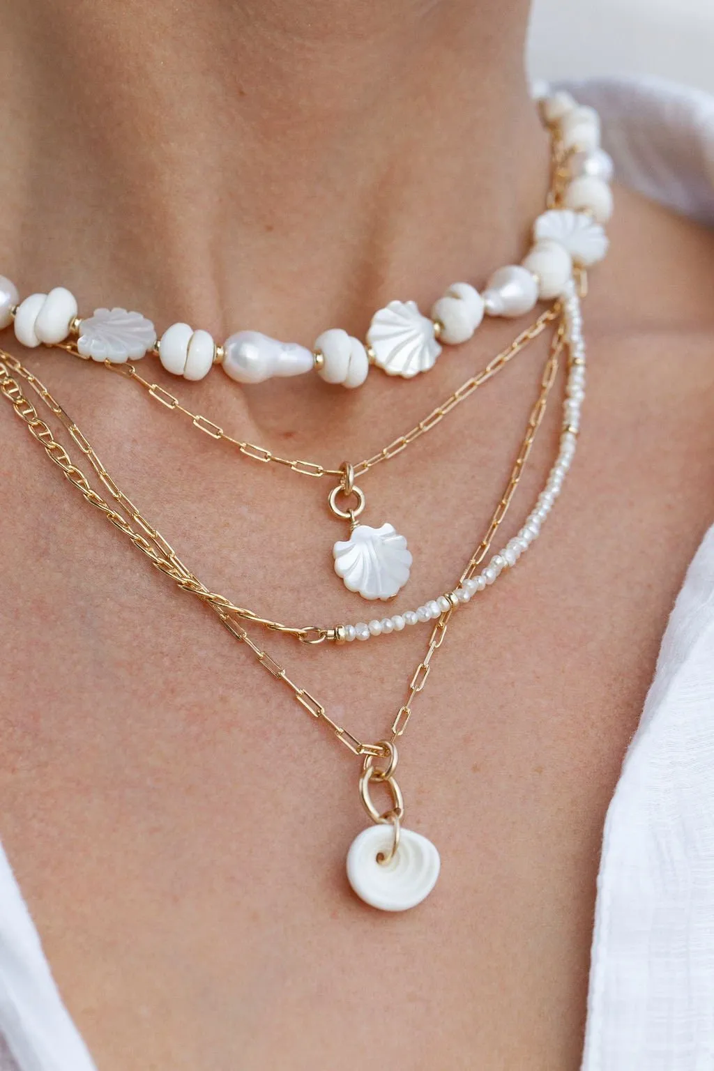 Puka Shell Chain Necklace - Kahale