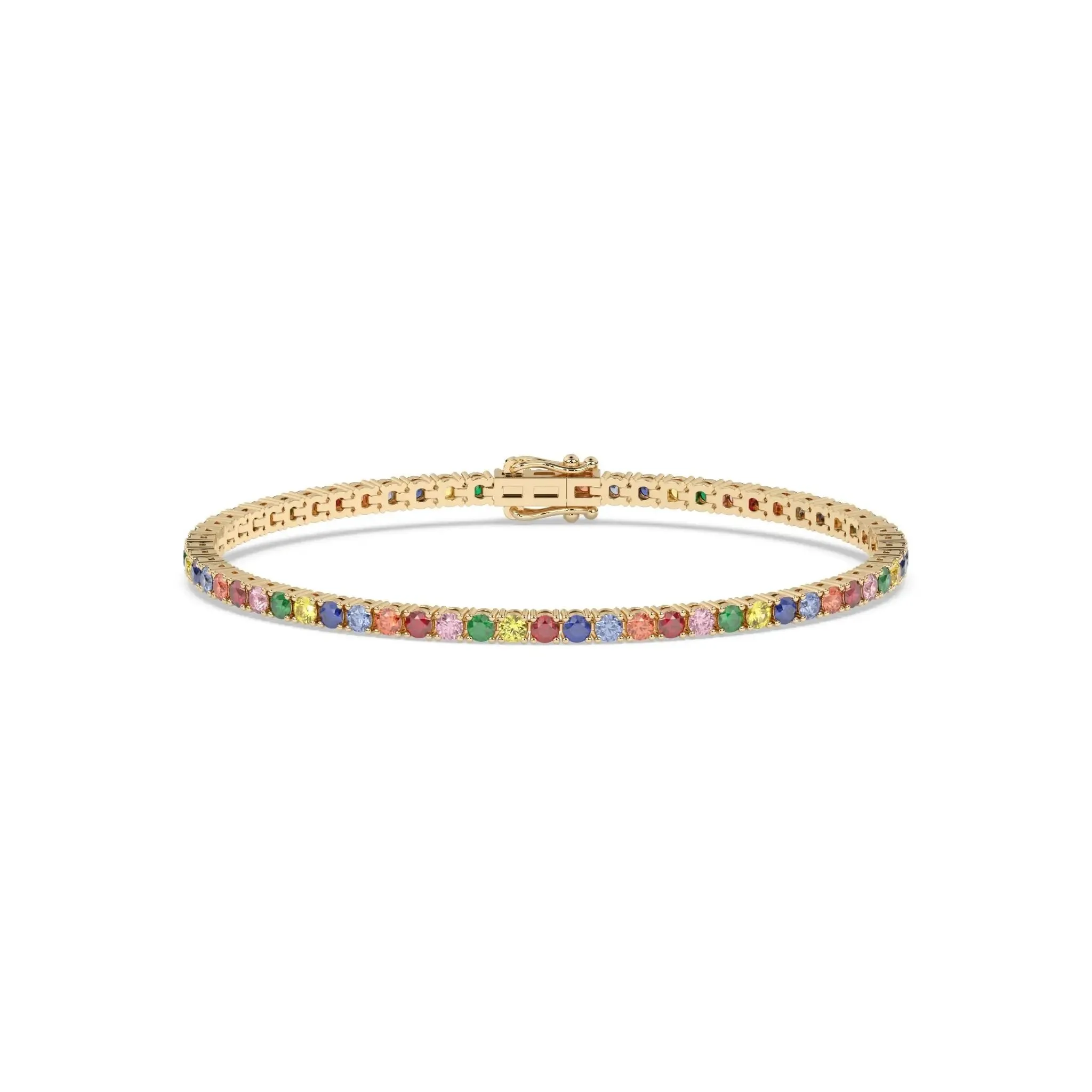Rainbow Tennis Bracelet