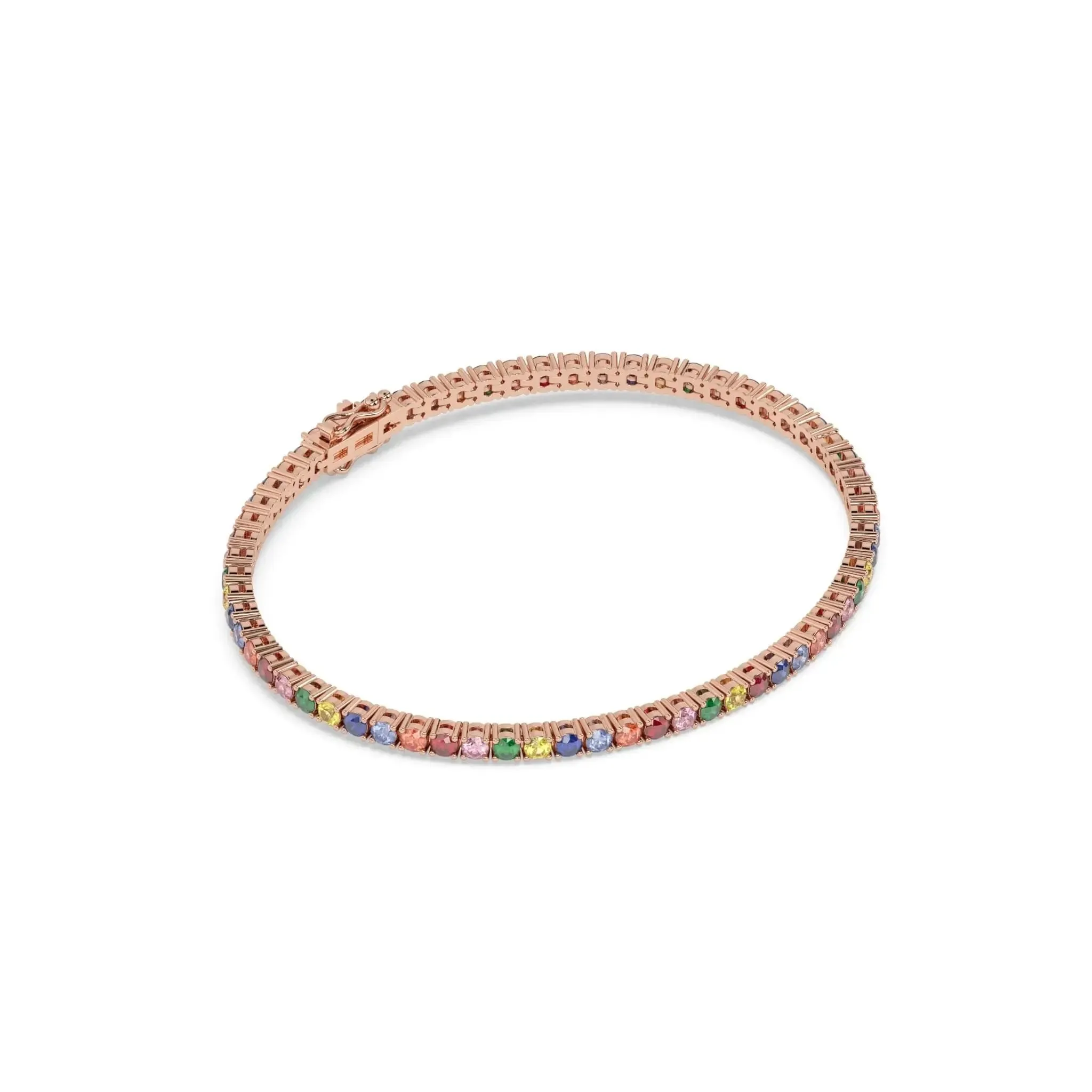 Rainbow Tennis Bracelet