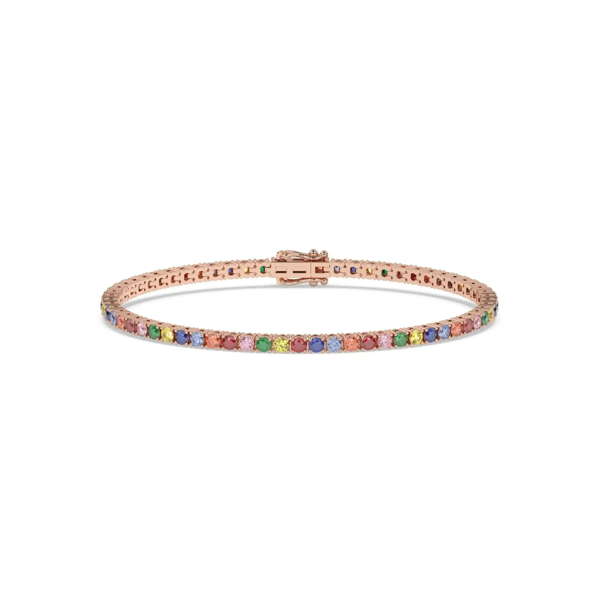 Rainbow Tennis Bracelet