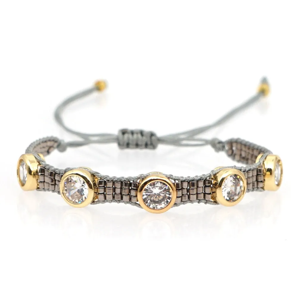 Seed Bead Cuff Bracelets 7 Different Styles You Choose Flower Power Crystals Tassels Faceted Indian Beads Stack Them!