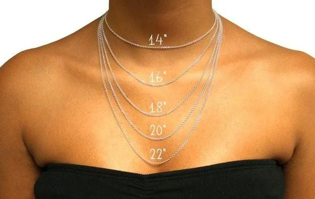 Sideways Initial Necklace