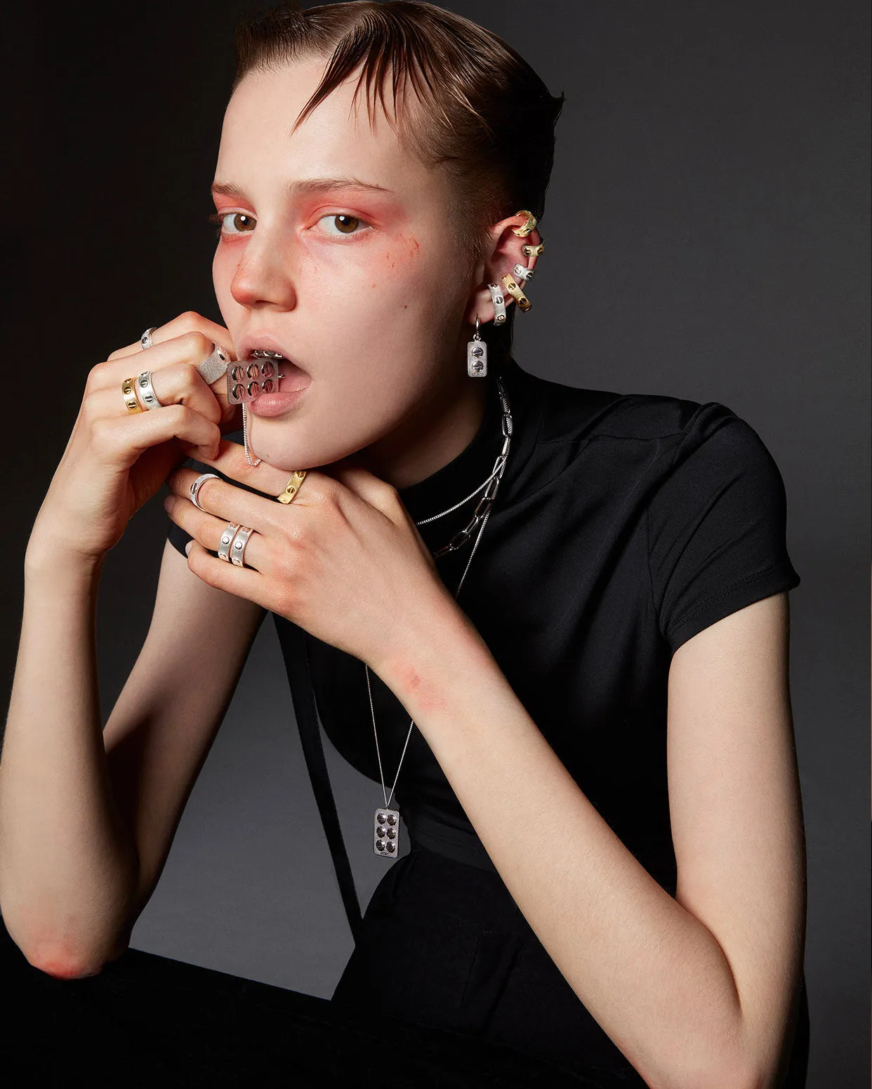 SIX PILL TABLET NECKLACE
