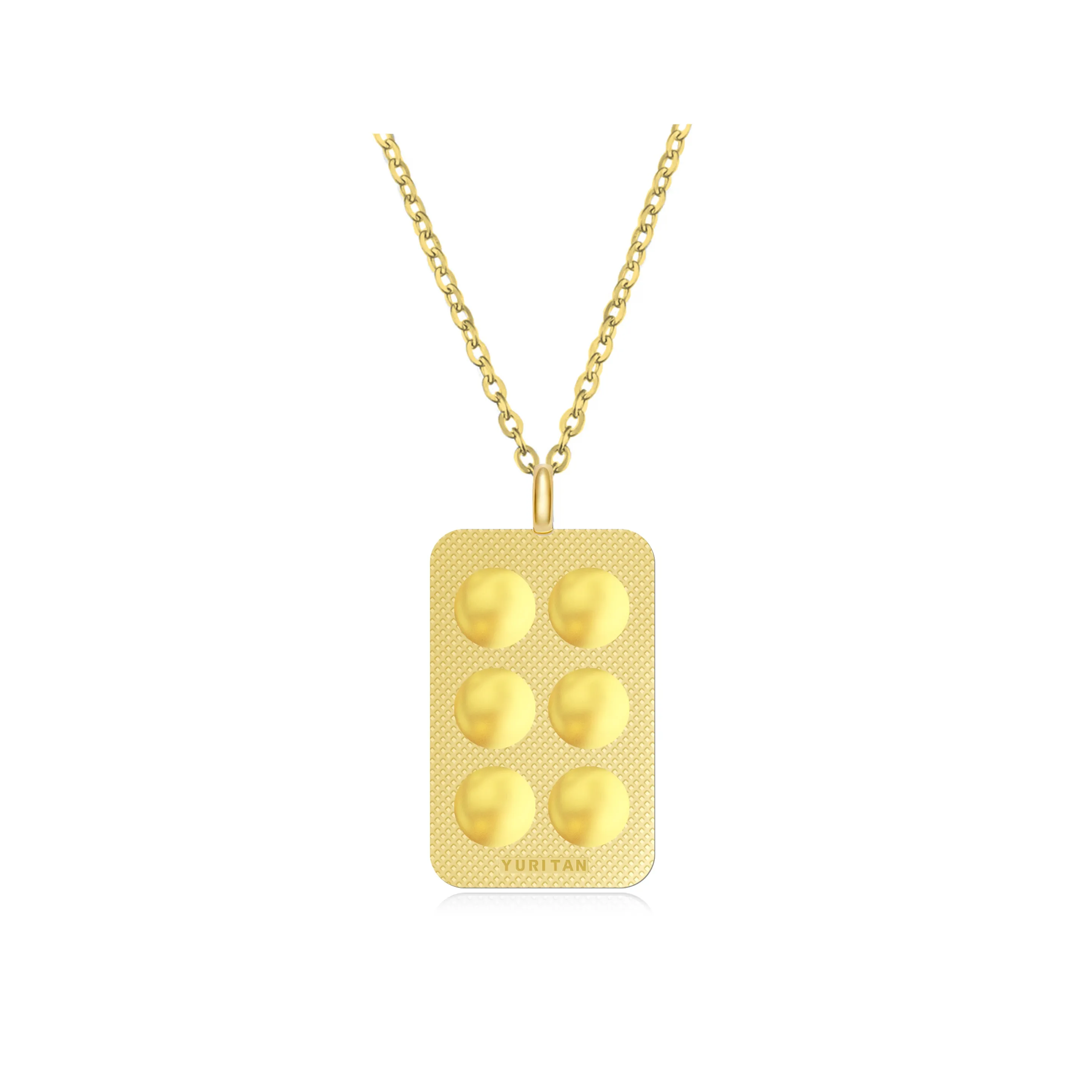 SIX PILL TABLET NECKLACE
