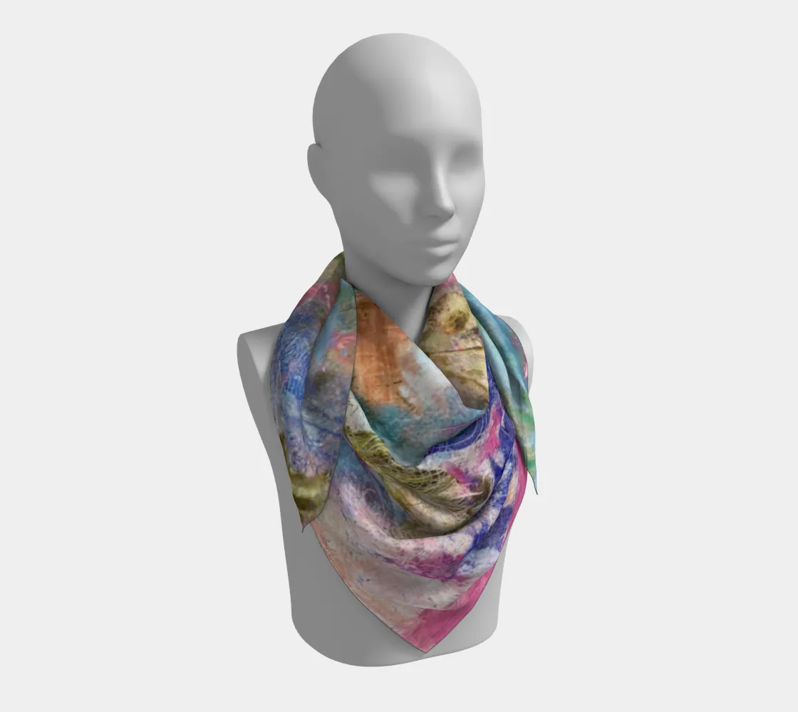 Square Silk Scarf Peaceful Chaos