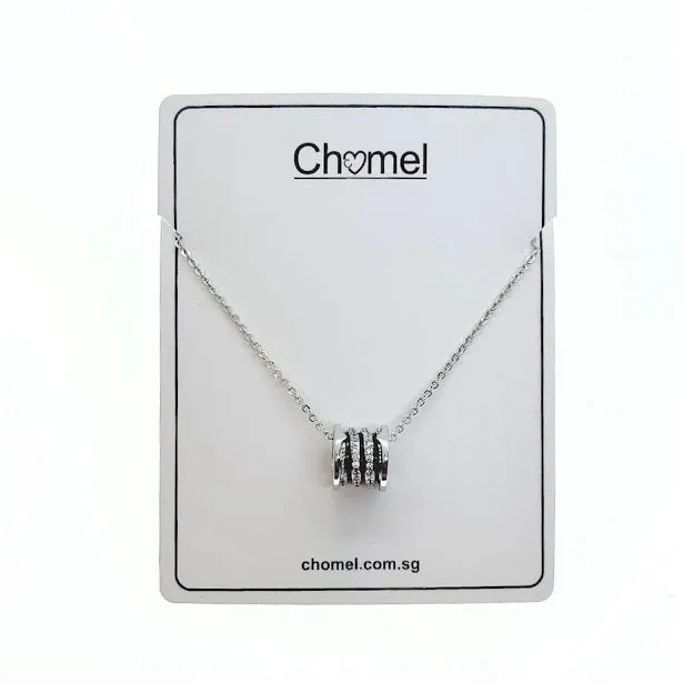 Tunnel Cubic Zirconia Necklace